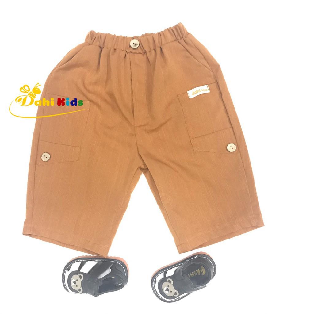 Quần Ngố Đũi Trẻ Em Mát Nhẹ,Quần Ngố Bé Trai Size 10-33kg