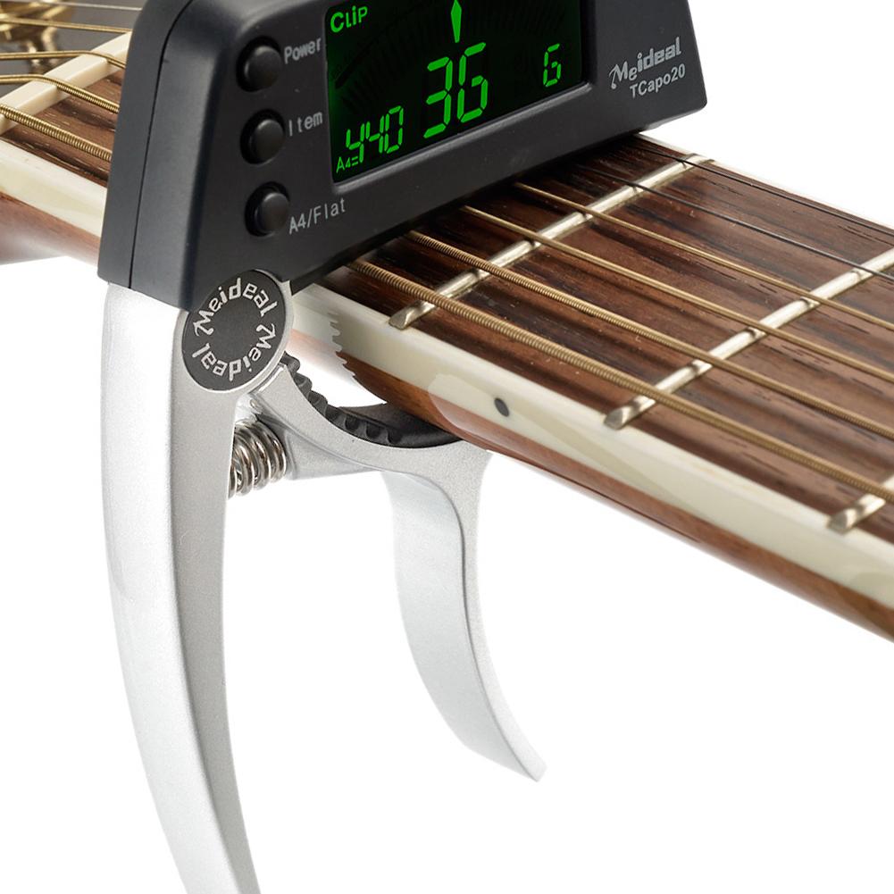 Acoustic Guitar Capo Quick Change Key Guitar Capo Tuner for Electric Guitar Parts Bass Ukulele