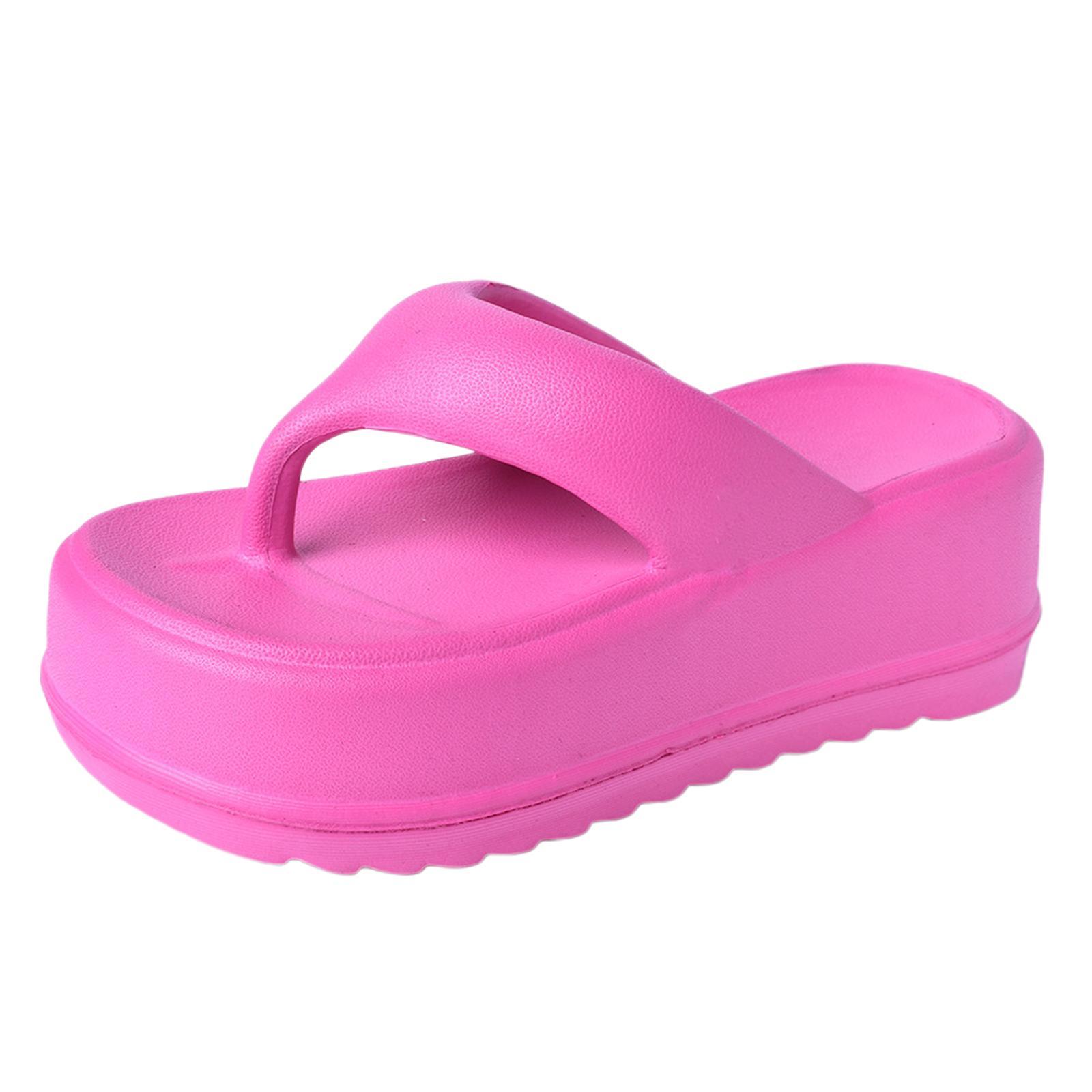 Women Slippers Summer, Flip Flops, Support Comfort, Eva, Height 7cm Fashion Accessories Slide Sandals Women Platform Sandals for Home