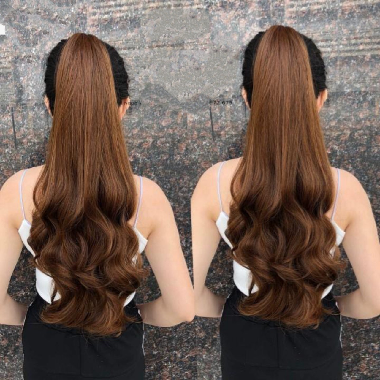 Tóc giả ngoặm xoăn, cam kết y hình, siêu sang chảnh, giống tóc thật 100%, chất tơ Hàn cao cấp loại 1, chịu nhiệt tốt có thể bấm, uốn, duỗi, gội