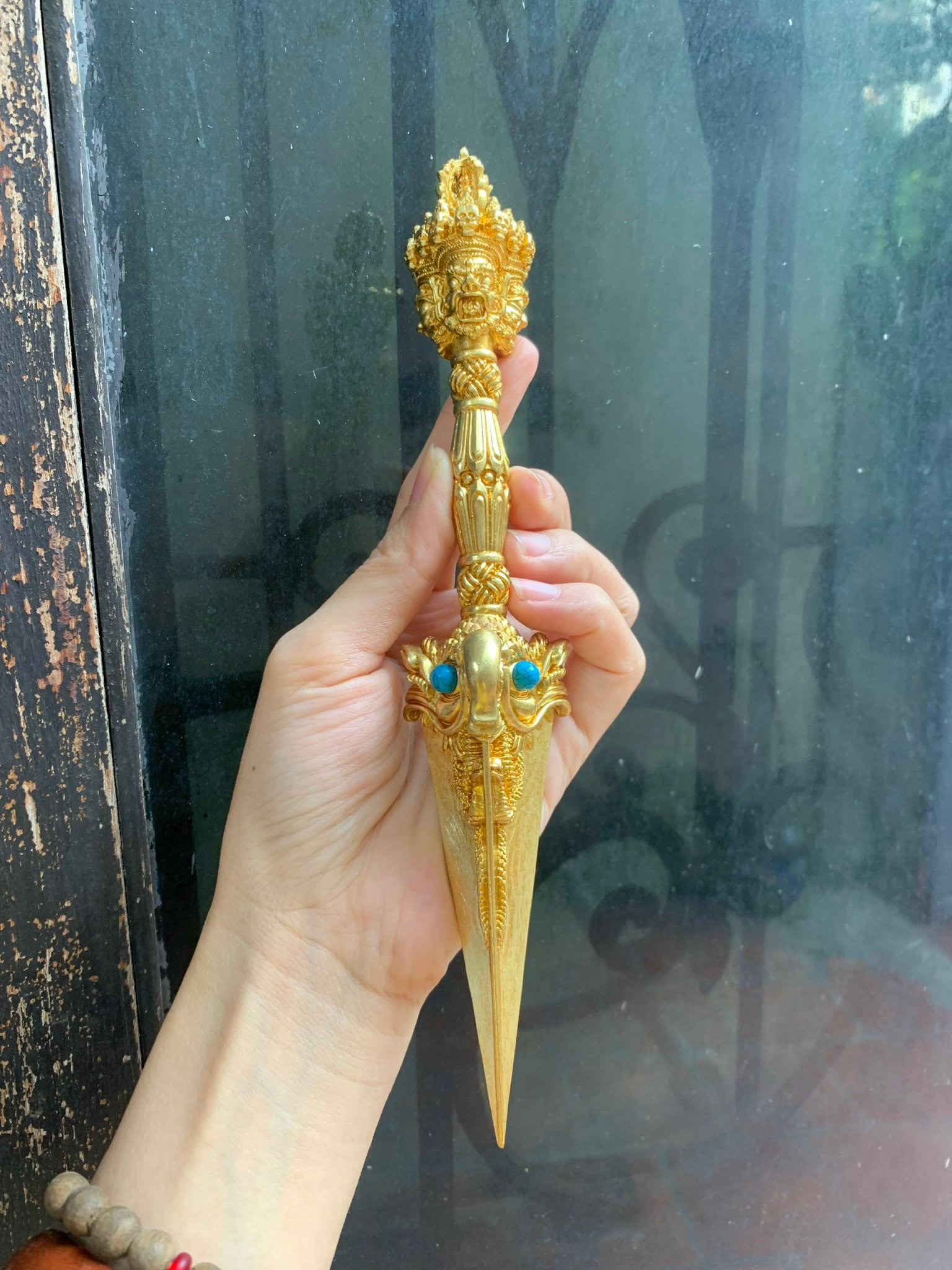 Kim Cang Phổ Ba bằng đồng 22cm