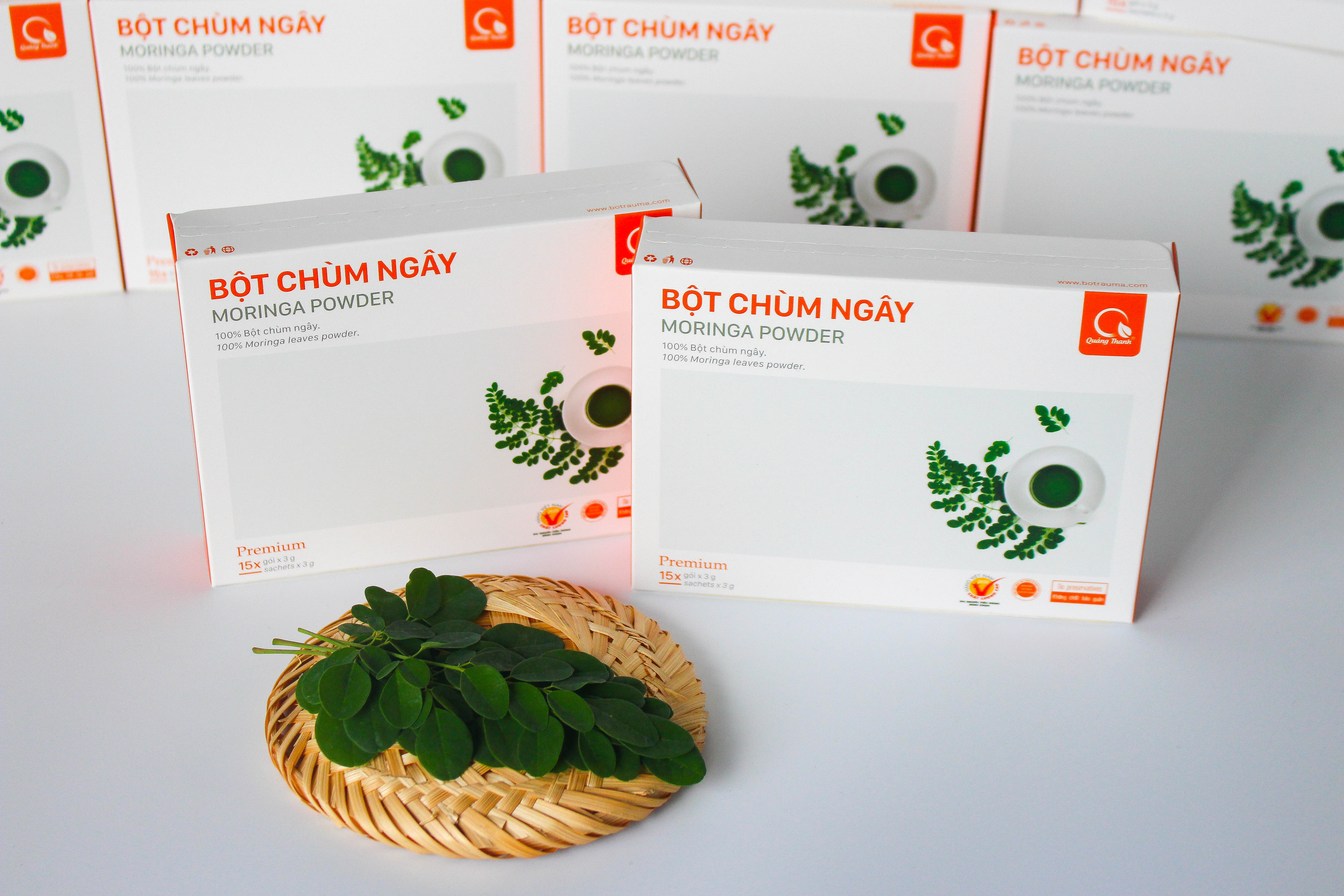 [CHÍNH HÃNG] Bột Chùm Ngây Sấy Lạnh Nguyên Chất  - Bột dinh dưỡng ăn dặm cho bé, tăng cường sức khỏe - Hộp 45g