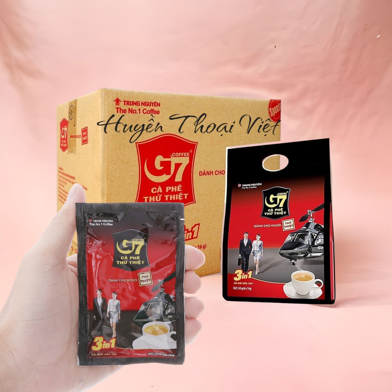 Cà phê hòa tan G7 3in1 (50 gói x 16g) - Thùng 10 Bịch