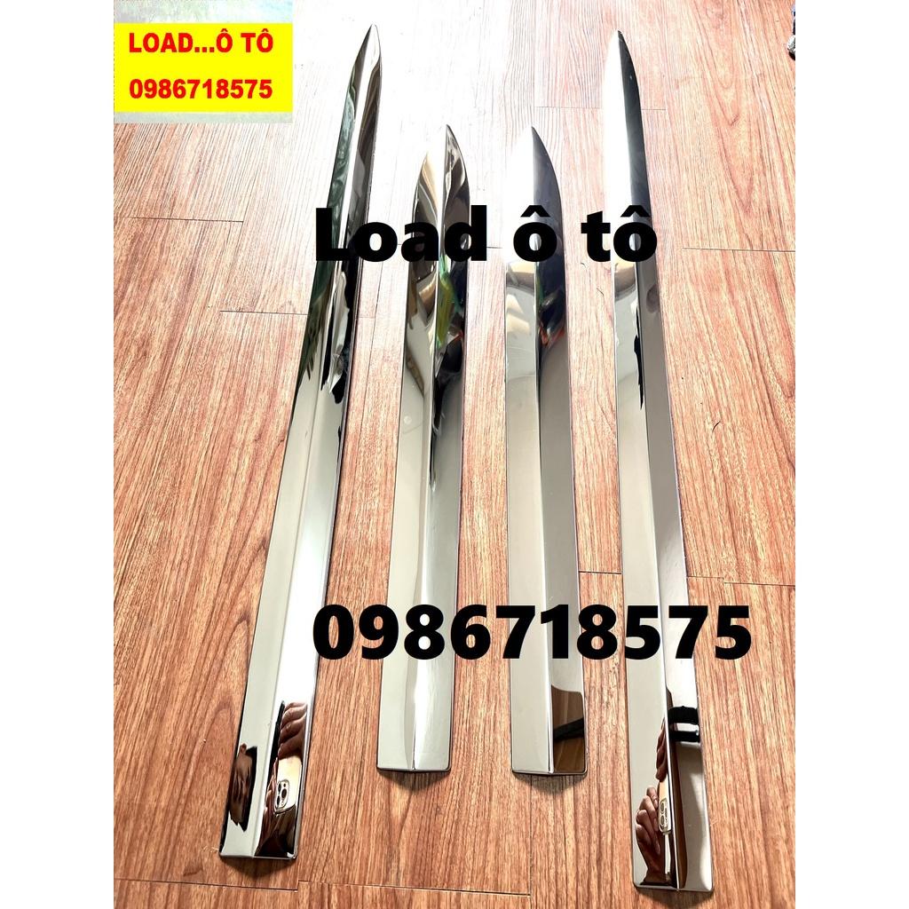 Ốp Nẹp Sườn Xe Toyota Veloz, Avanza 2022-23 Mẫu INox Mạ Crom Sáng Bóng
