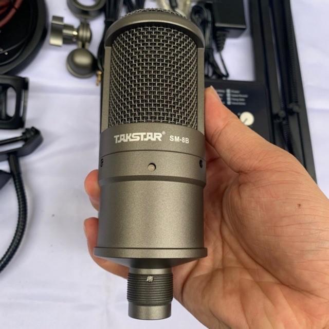 MICRO TAKSTAR SM8B Thu Âm Livestream Hát Karaoke Chuyên nghiệp - Hàng Chính Hãng