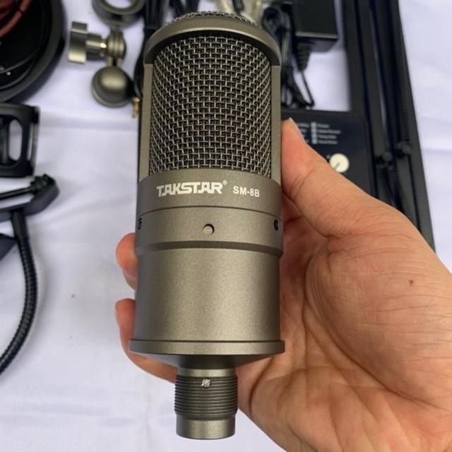 MICRO TAKSTAR SM8B Thu Âm Livestream Hát Karaoke Chuyên nghiệp  - Hàng Chính Hãng