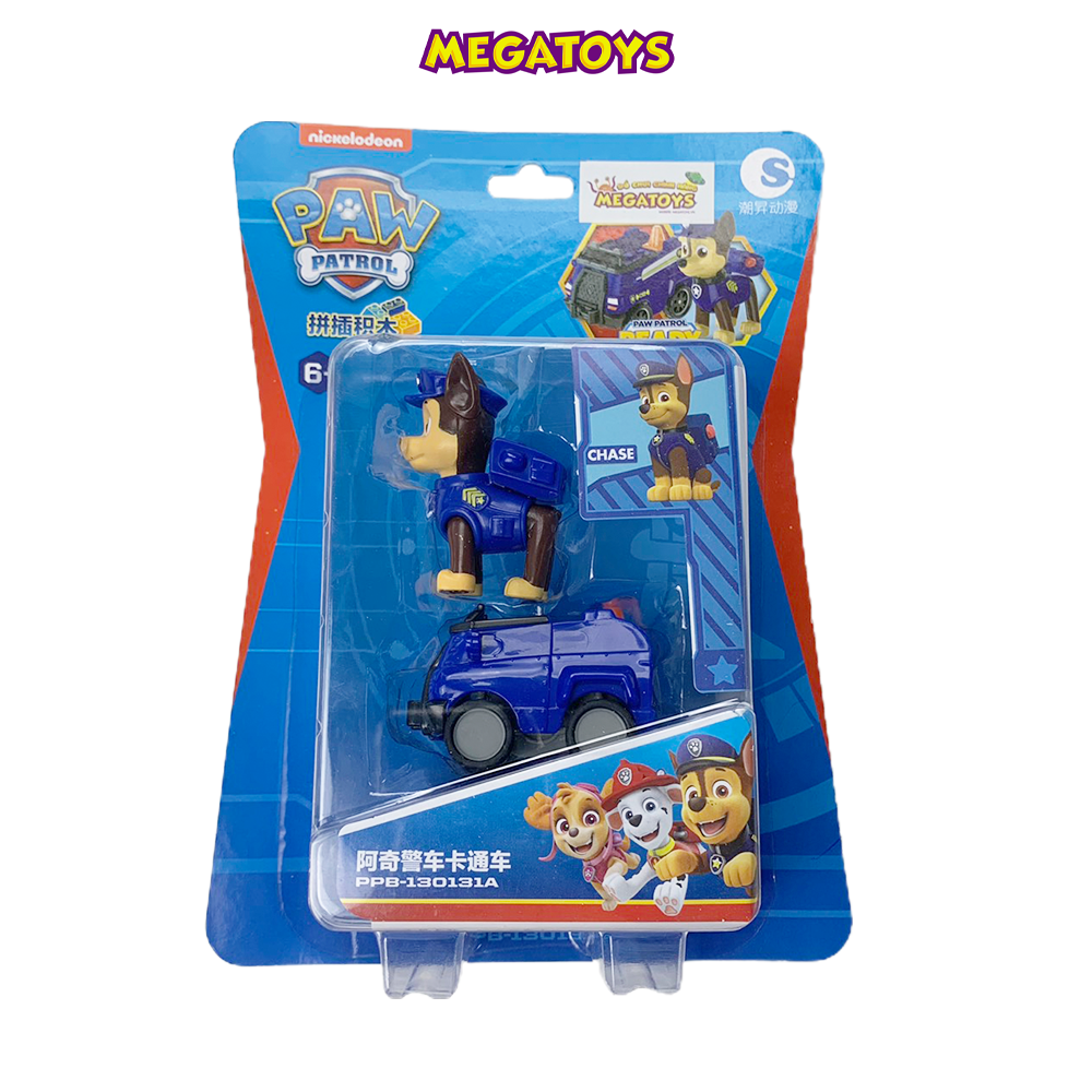 Xe mô hình biệt đội chó cứu hộ Paw Patrol - Chó đội trưởng Chase