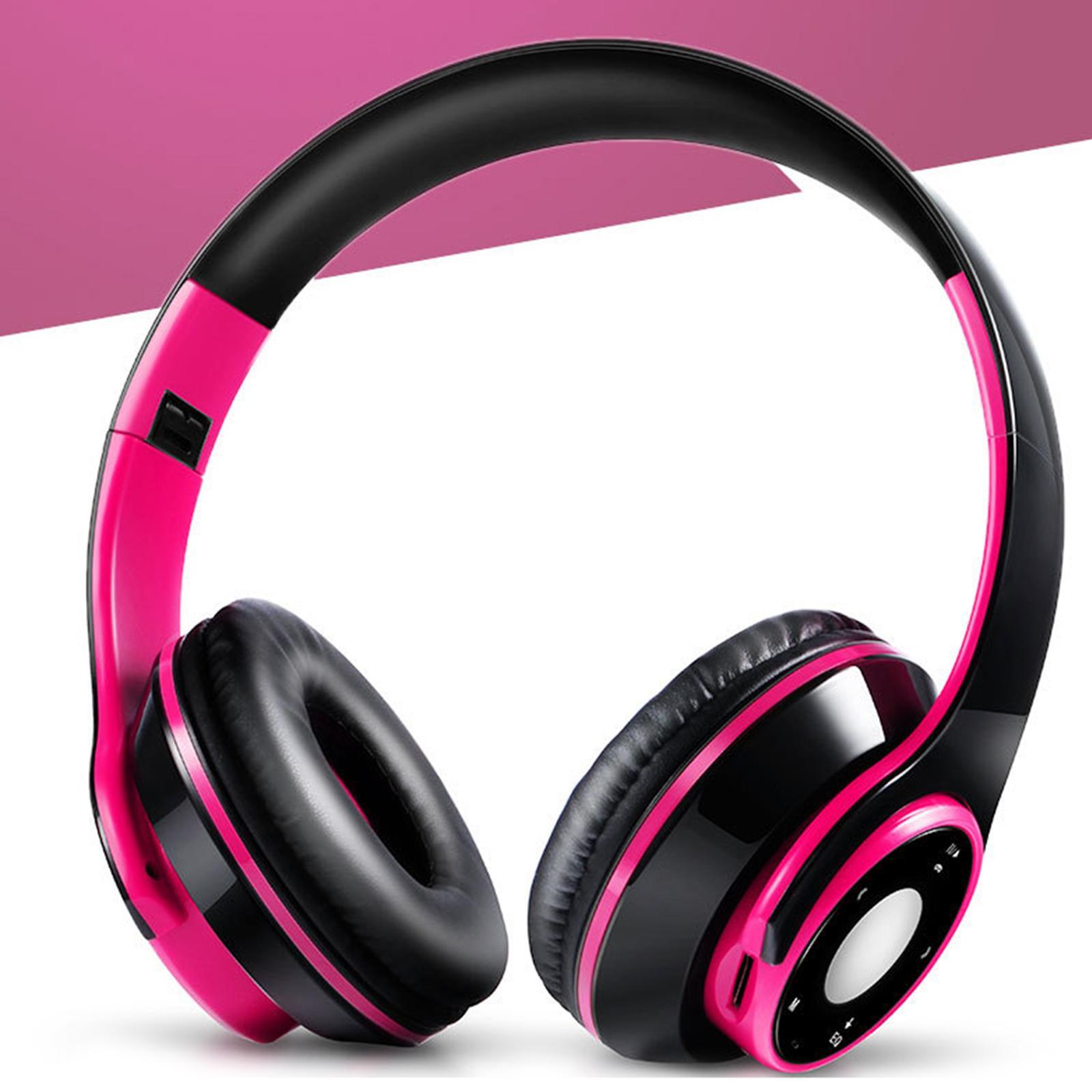 Bluetooth Headset Foldable Adjustable Over Ear Cosy Earpads for Teens