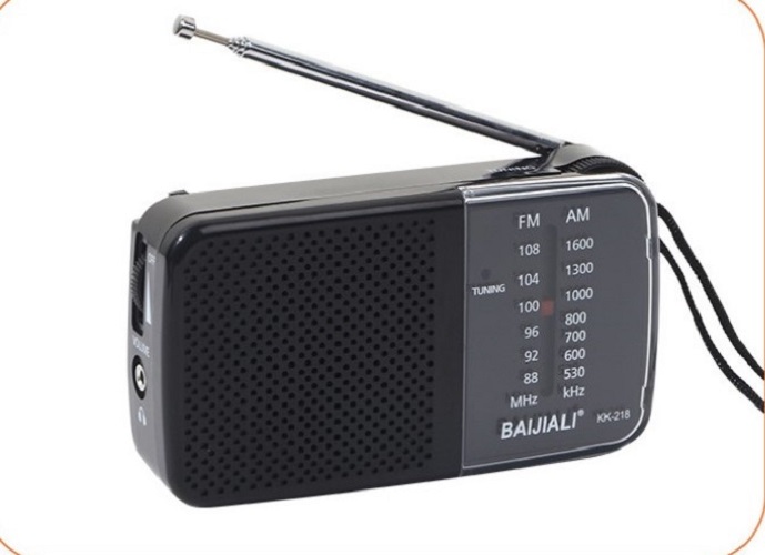 ĐÀI RADIO AM/FM 2 PIN AA BAIJIALI KK-218