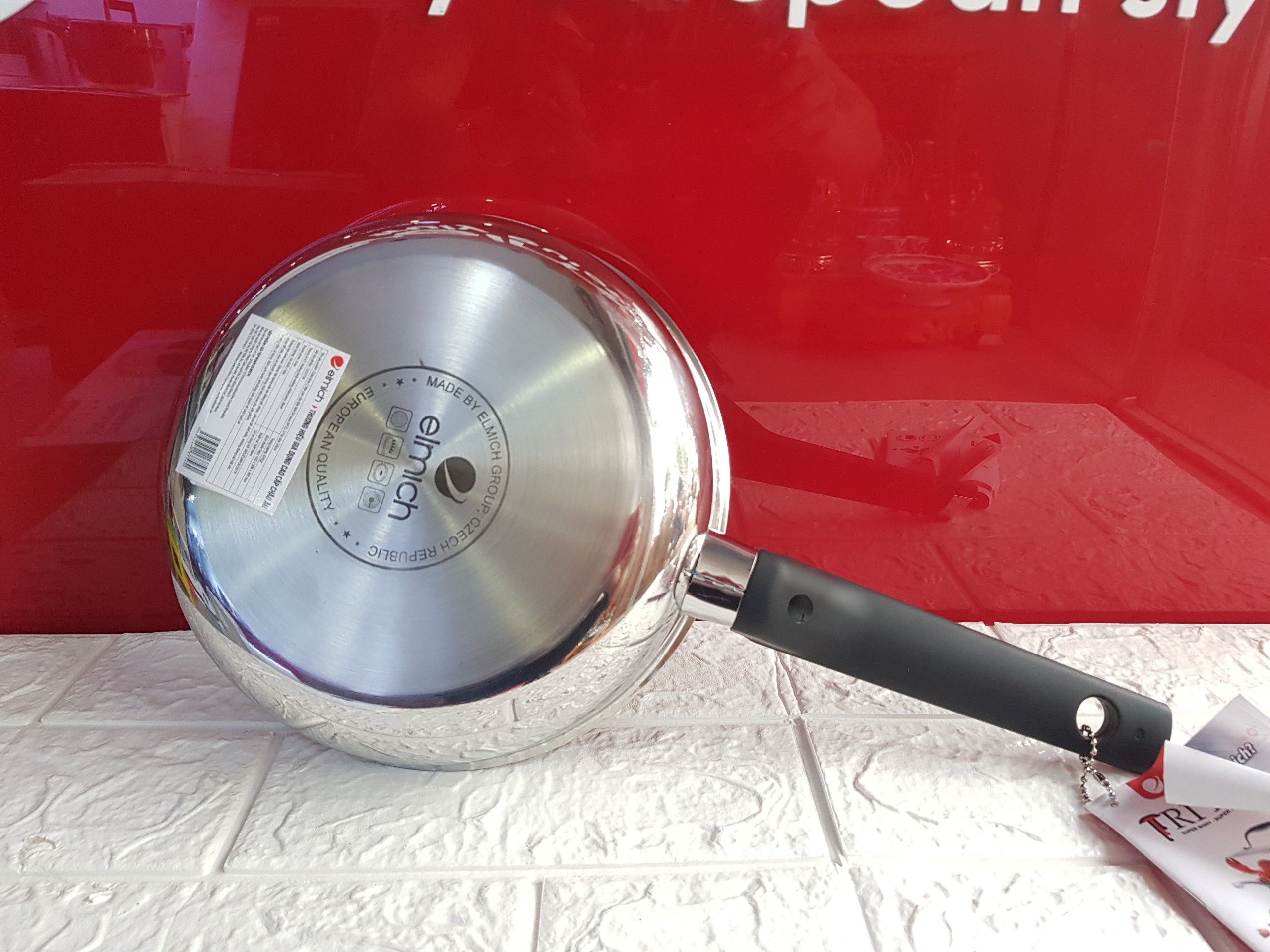 Chảo chống dính elmich Inox 2 lớp cao cấp đáy liền Trimax XP EL 3756 size 20cm