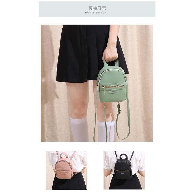 Balo thời trang mini cóc lonny màu trơn Shalla K991