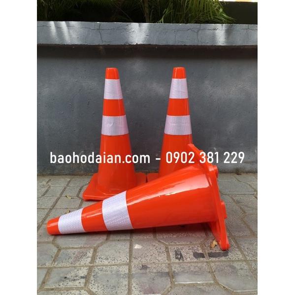 Cọc tiêu cảnh báo giao thông nhựa PVC dẻo 70cm