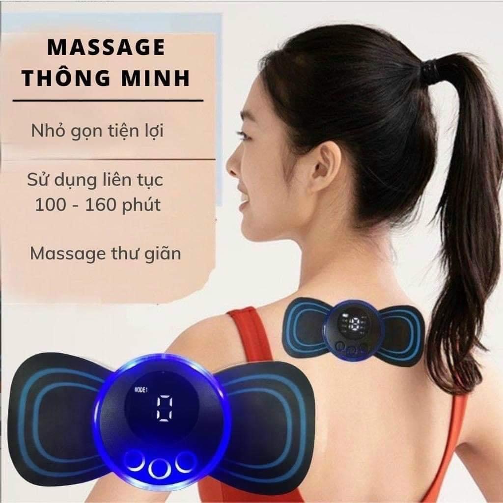 MÁY MASSAGE VAI GÁY VÀ TOÀN THÂN MINI XUNG ĐIỆN EMS SIÊU TIỆN LỢI