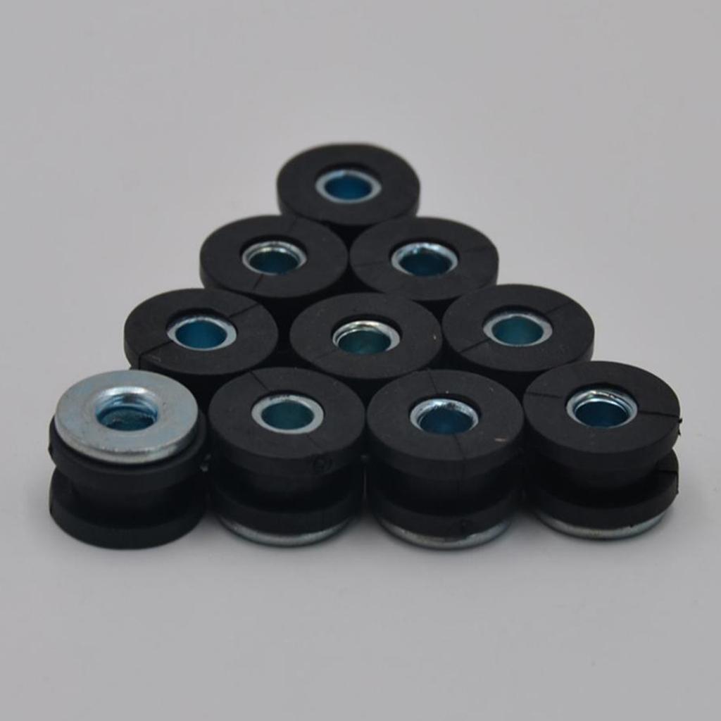 20Pcs Universal Motorcycle Rubber Grommets Bolt Kit for Suzuki Honda