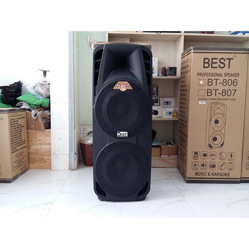 Loa kéo di động 2 bass Best BT-806 - Hàng chính hãng