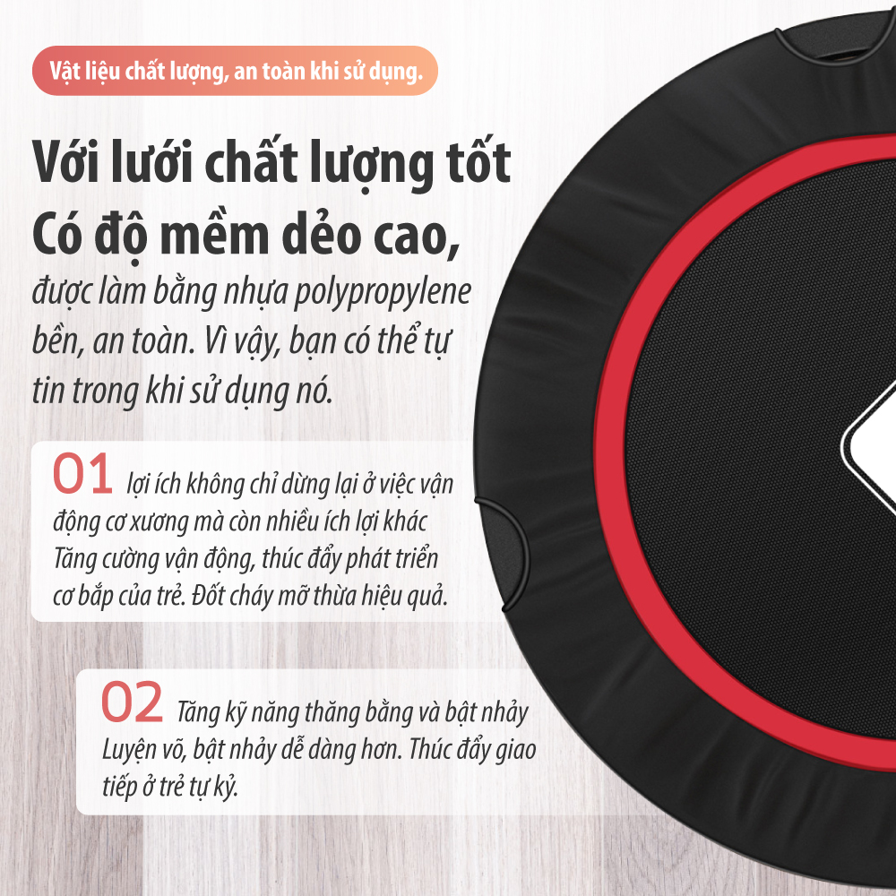 Sàn nhún, Đệm nhún lò xo BG Trampoline cao cấp Thái Lan