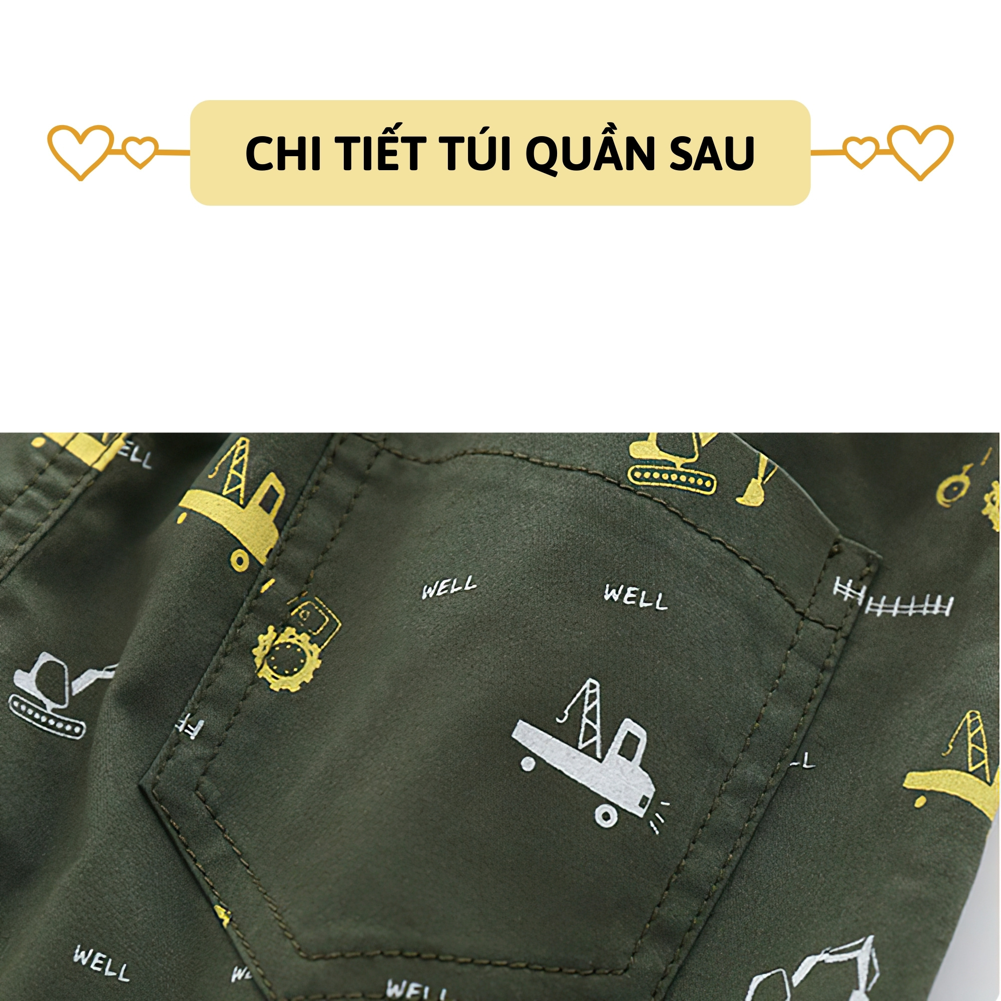 Quần short Kaki bé trai 27Kids WELLKIDS Quần đùi nam cho trẻ từ 2-10 tuổi BSKK1