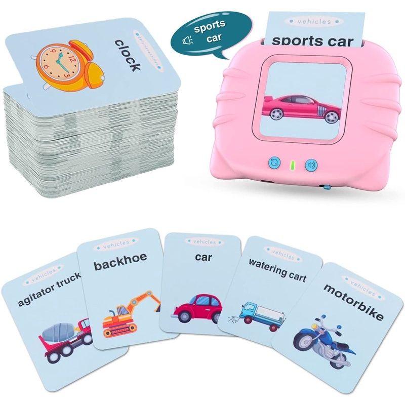 Máy đọc thẻ flashcard Tiếng Anh 224 từ vựng không sóng điện từ/ Đồ chơi giáo cụ giúp trẻ làm quen với Tiếng Anh sớm.