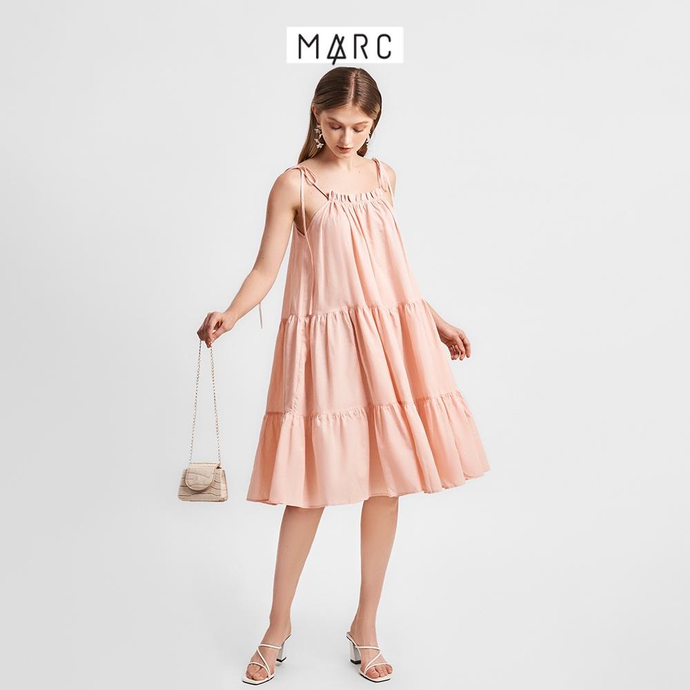 Đầm nữ MARC FASHION dây cổ rút dây 3 tầng CBVH0579