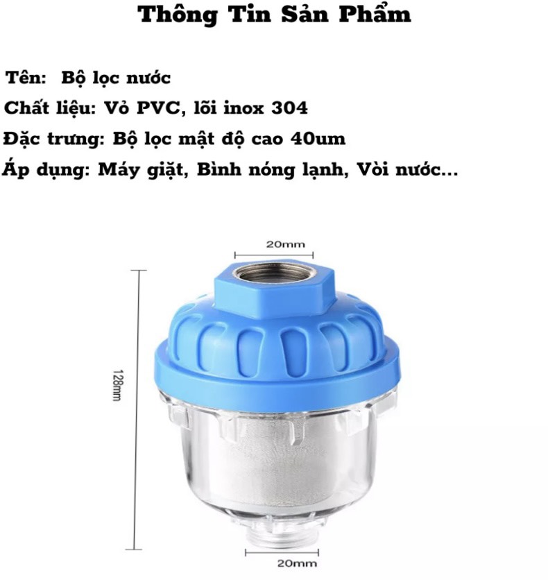 Lọc nước mini lọc cặn và sâu bọ, bảo vệ sức khỏe