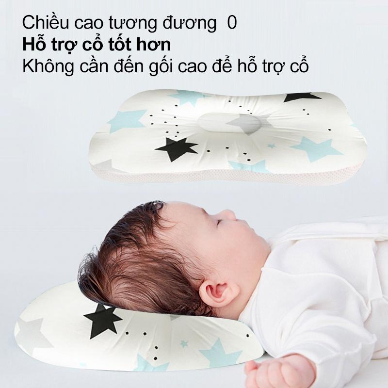 [Einmilk.ân ninh] Gối nằm chống bẹp đầu em bé