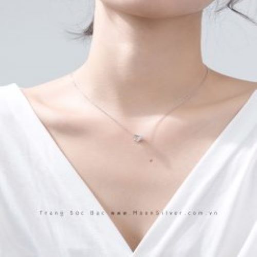 Dây chuyền bạc vương miện xi vàng