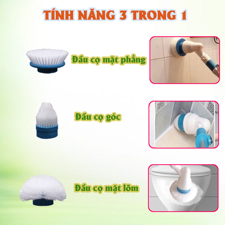 Chổi cọ vệ sinh chạy điện