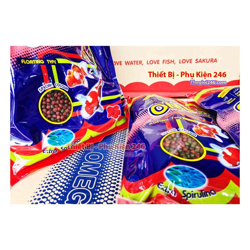 Thức ăn Omega cho cá cảnh Viên Trung 500g
