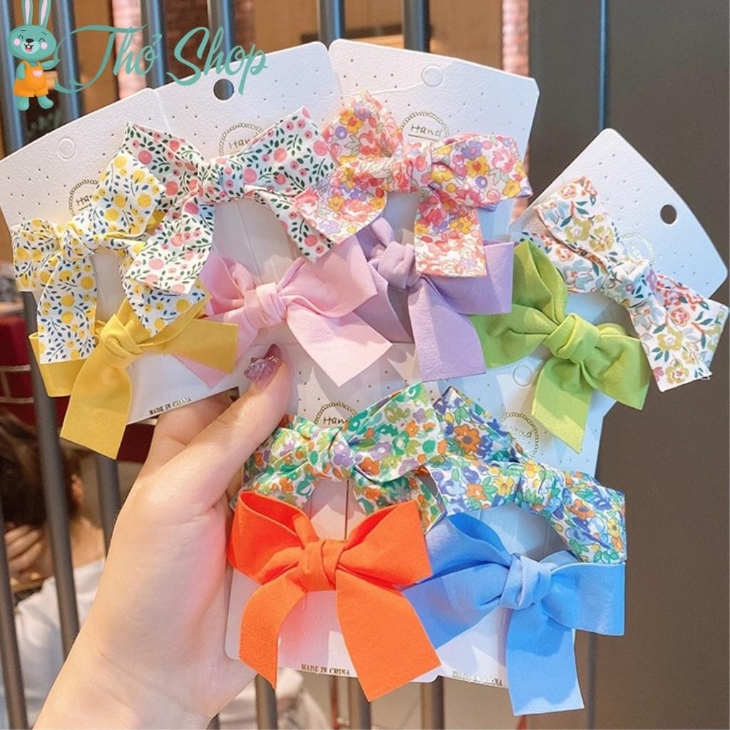 Set 2 kẹp tóc nơ siêu xinh cho bé