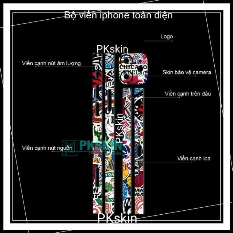 Miếng dán skin viền in hình cho iPhone 13, 13 pro, 13 pro max, 13 mini theo yêu cầu