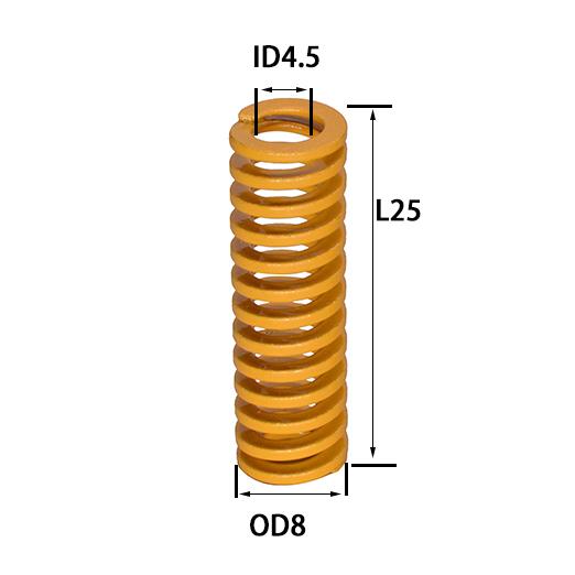Nước Nóng Giường Lò Xo Chết Tải Nhẹ Lò Xo Nén DIY Đẩy Ra Ngoài Lò Xo Cho 3D Máy In CR-10 10S S4 Ender 3 MK8