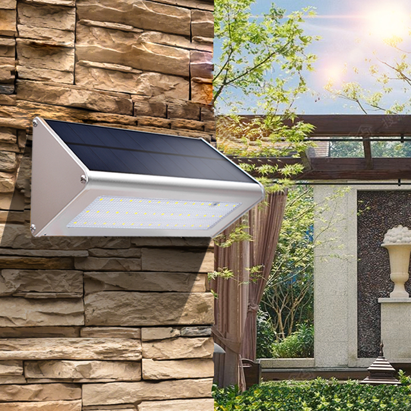Đèn năng lượng mặt trời Solar light 4 chế độ sáng cảm ứng chuyển động, vỏ nhôm pin phosphate sắt 4500mAh, ánh sáng trắng
