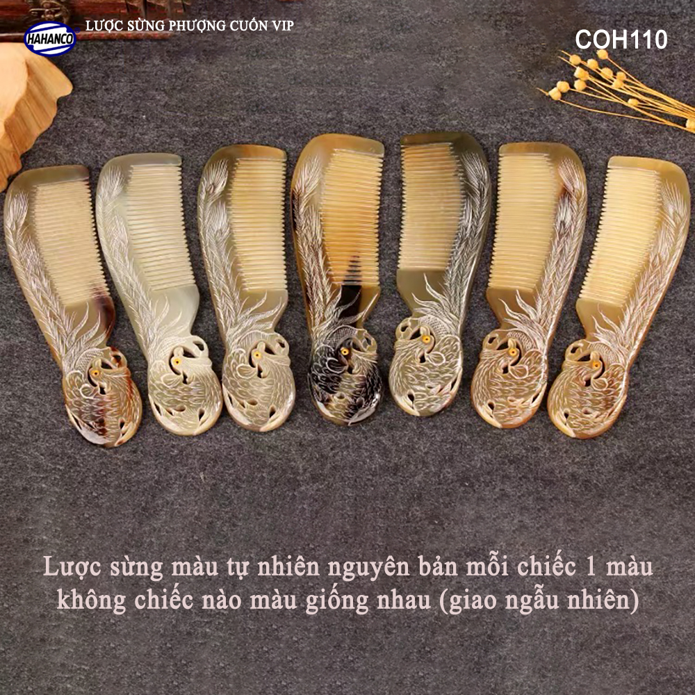 Lược sừng Phượng cuốn đẹp làm quà tặng VIP COH110 - Chăm sóc tóc