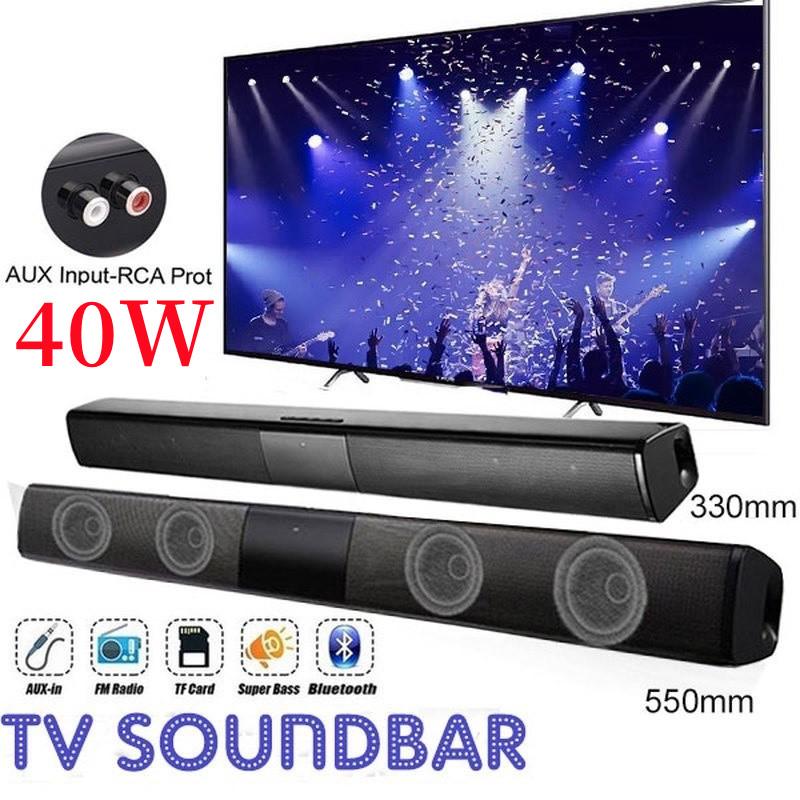 TV Soundbar 40W Loa Bluetooth có dây và không dây Hệ thống âm thanh rạp chiếu phim tại nhà Âm thanh nổi vòm với boombox Trung tâm âm nhạc Đài FM Màu sắc: BS28A