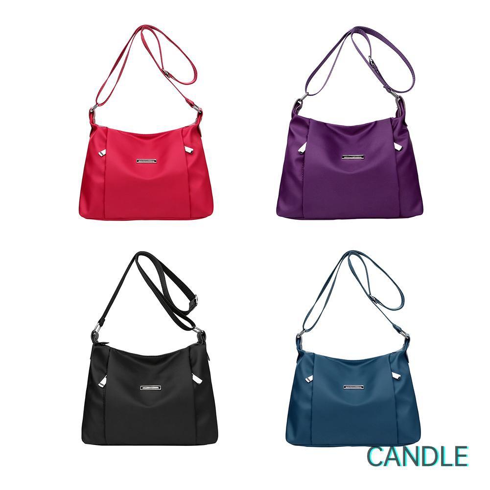 Túi đeo chéo chất liệu nylon cỡ lớn cho nữ thiết kế khóa kéo tiện dụng
