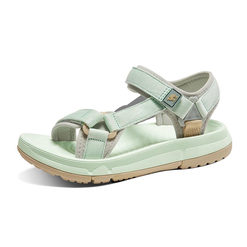 Lạc Đà VÀNG Xăng Đan Nữ Mùa Hè 2023 Giày Đế Đi Biển Đế Mềm Chống Trơn Trượt Giày Thể Thao Nữ Giày Nữ Color: 68-White Shoe Size: 40