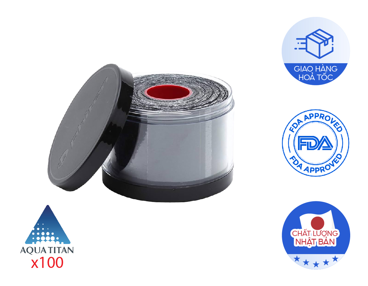 Băng dán cơ giảm đau X100 Phiten titanium tape x100 stretched PU752029