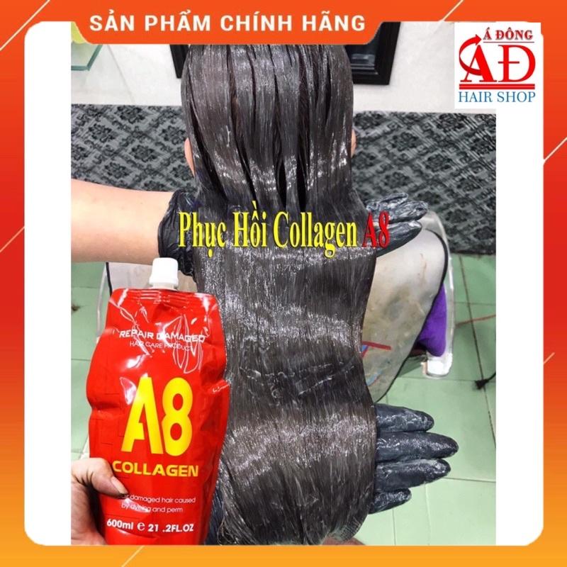 DẦU HẤP Ủ TÓC COLLAGEN A8 SIÊU MƯỢT 600ML
