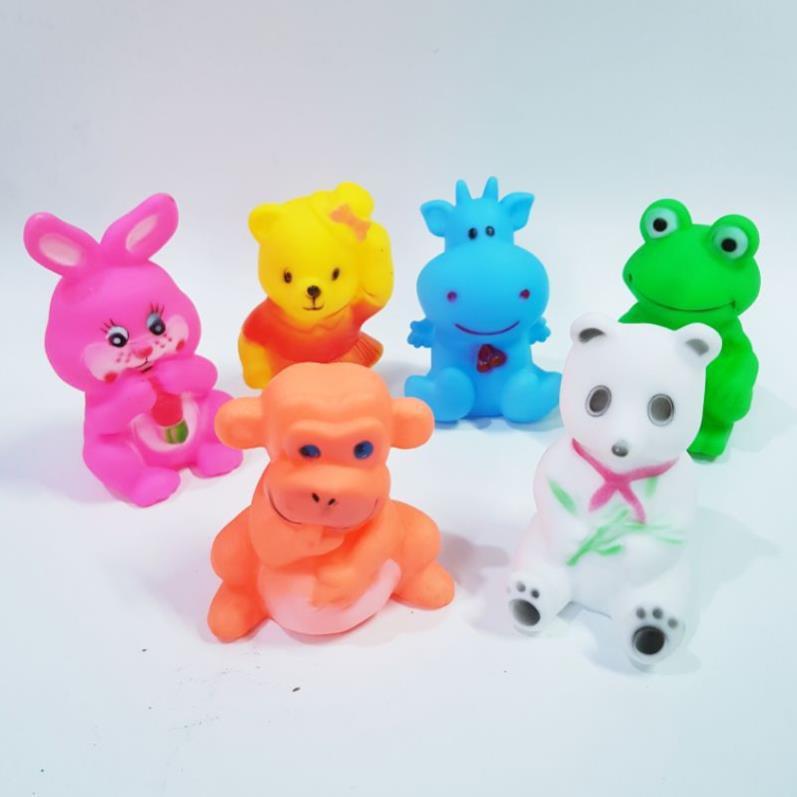 Túi đồ chơi các con thú bóp kêu chít nhiều mẫu (ngẫu nhiên)