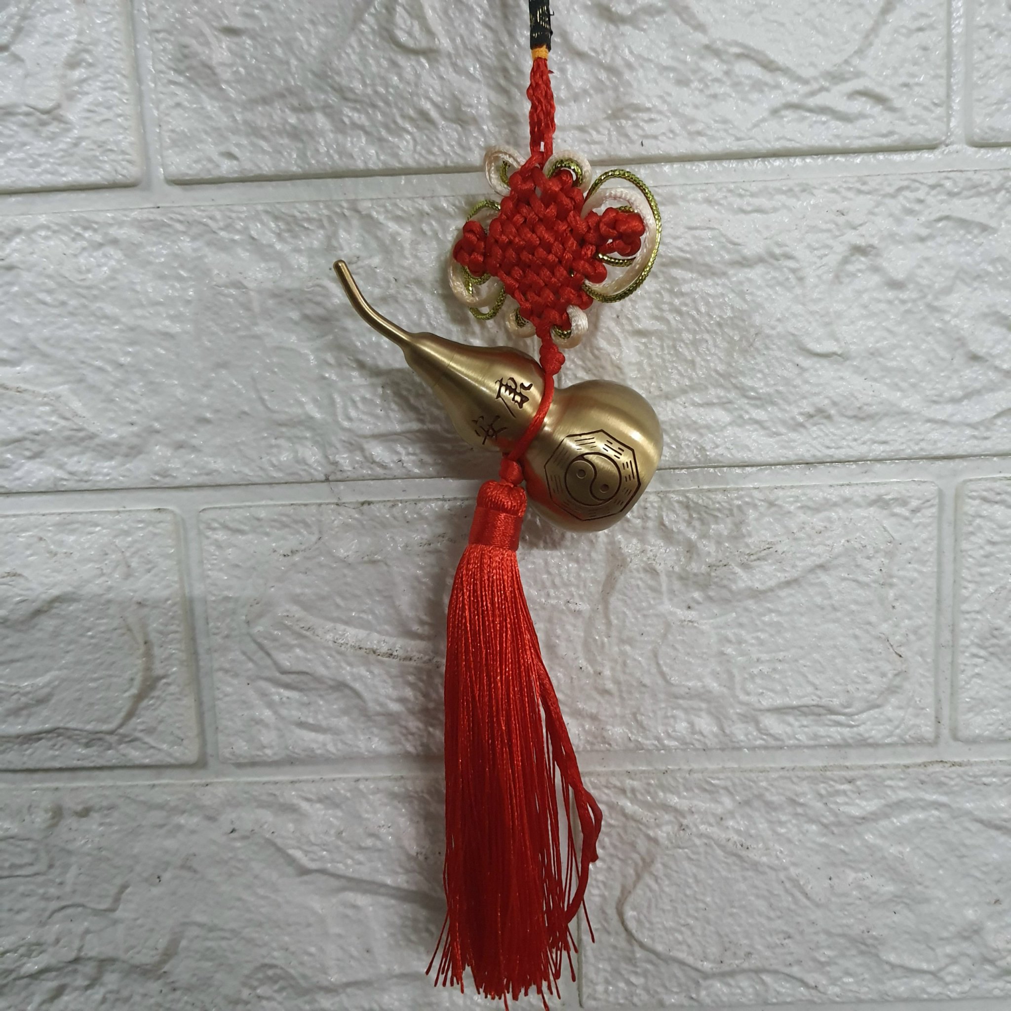 Khánh treo hồ lô bằng đồng phong thuỷ MS08v