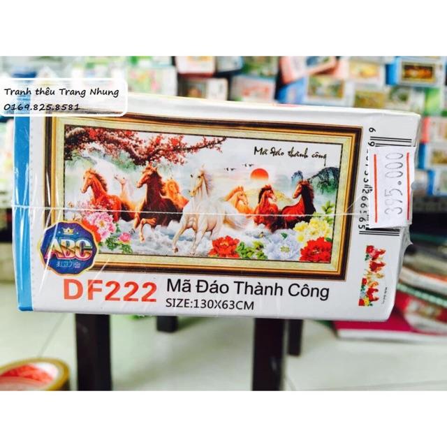 TRANH ĐÍNH ĐÁ 8 con ngựa Mã Đáo Thành Công ABC LV184, LV187 - Chưa đính