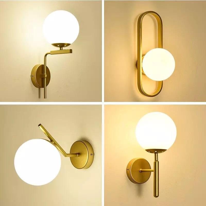 Đèn tường mạ vàng phong cách Bắc Âu, đèn tường đẹp, đèn trang trí đèn cầu thang, đèn phòng khách TG1761