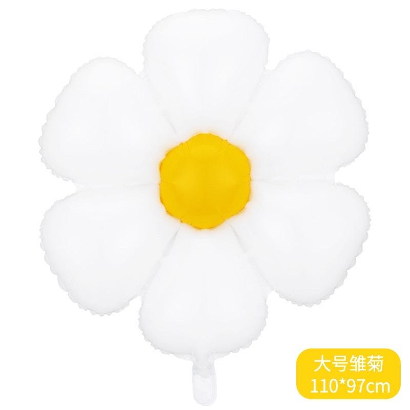 Bóng bay hình bông hoa cúc siêu to khổng lồ nhiều cỡ trang trí tiệc Huydecor