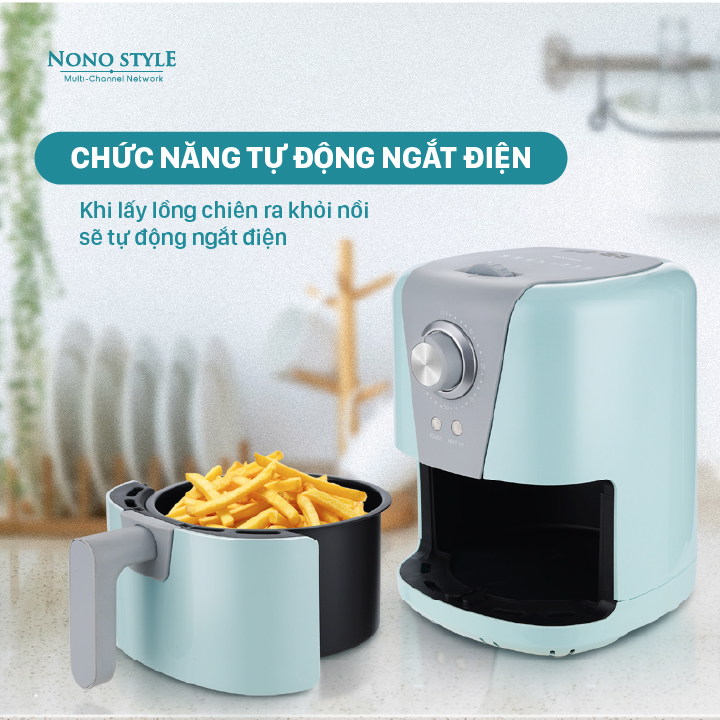 Nồi Chiên Không Dầu Mini BIYI AF-89 (1,5L) - Hàng Chính Hãng