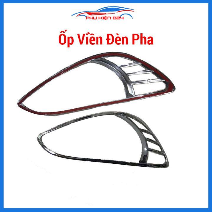 Ốp viền đèn pha hậu ô tô Hyundai Getz 2007-2008-2009-2010-2011-2012 mạ crom lắp trước sau trang trí bảo vệ xe hơi