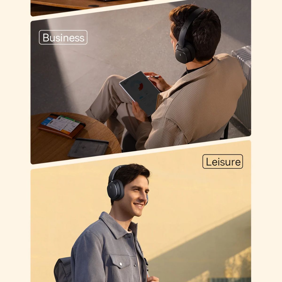 Tai Nghe Baseus Bowie H1 Pro ANC Chụp Tai Không Dây- hàng chính hãng