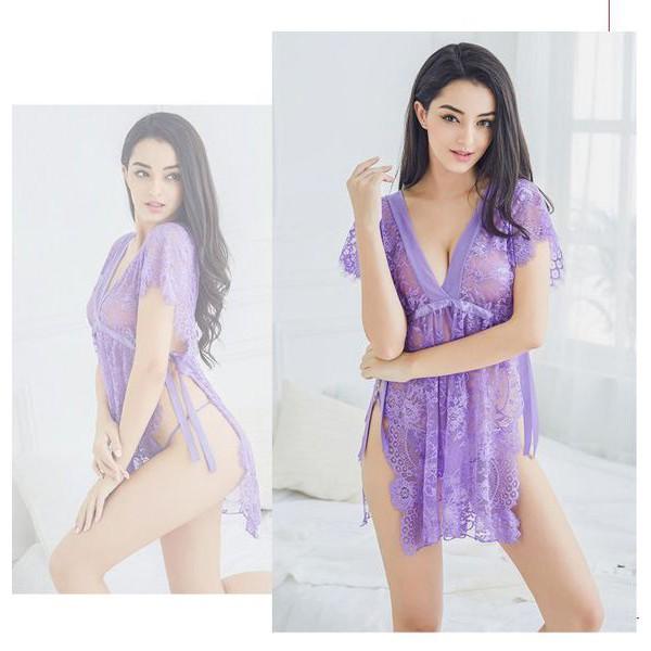 Váy ngủ siêu gợi cảm cao cấp VNS325- đầm ngủ đẹp