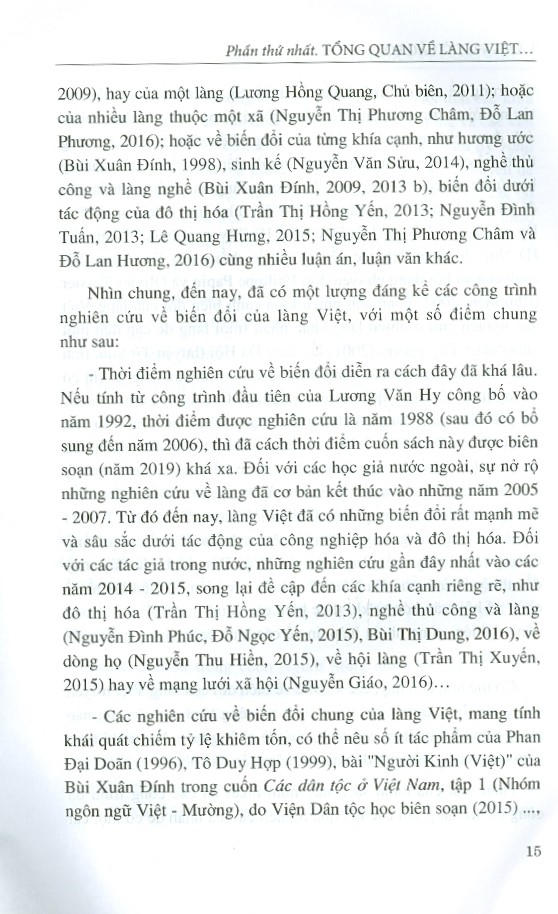 Làng Việt Ở Bắc Bộ - Truyền Thống Và Biến Đổi