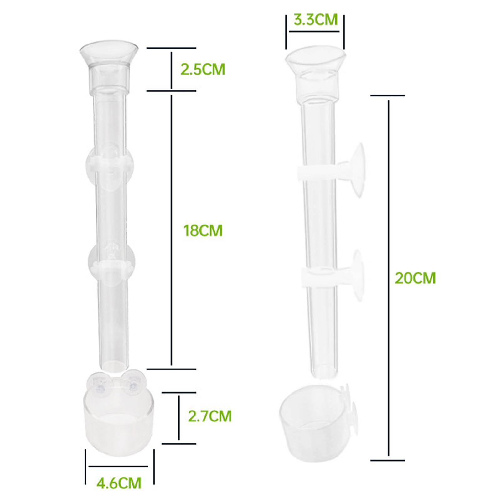 Clear Shrimp Feeder Fish Food Dish Container for Fish Tank