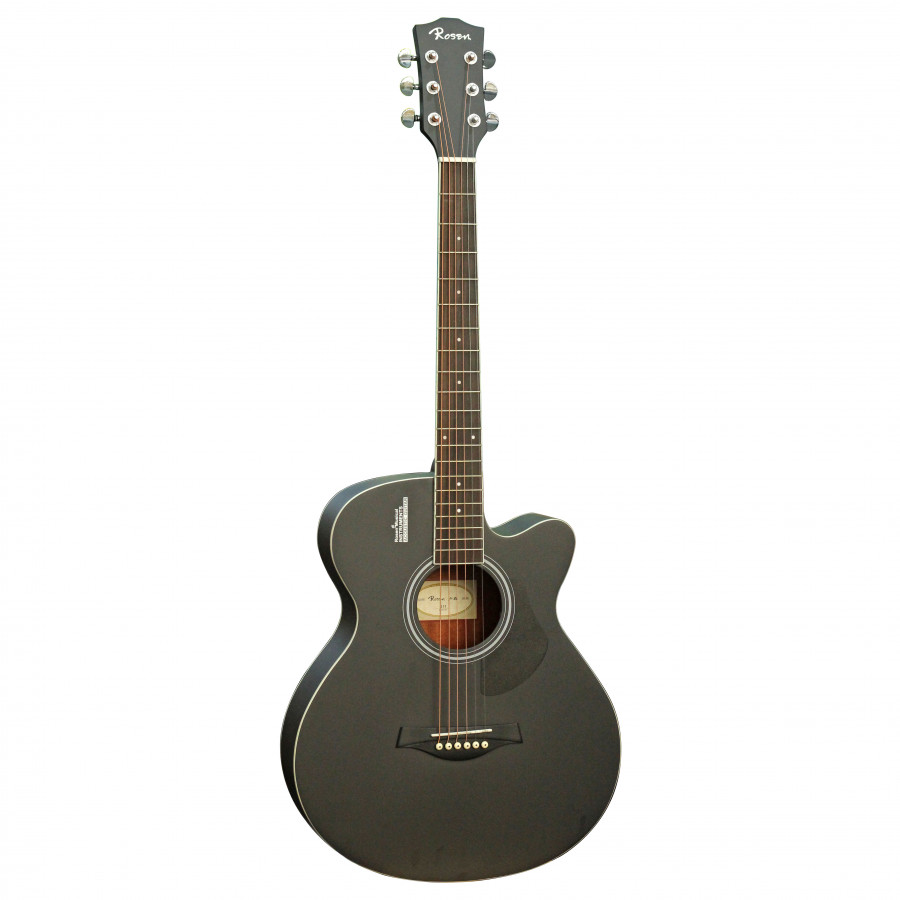 Đàn Guitar Acoustic Rosen G11-40BK (Gỗ Thịt - Solid top)